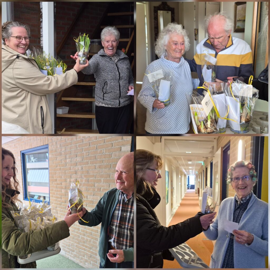 Narcisjes met uitnodiging bezorgen