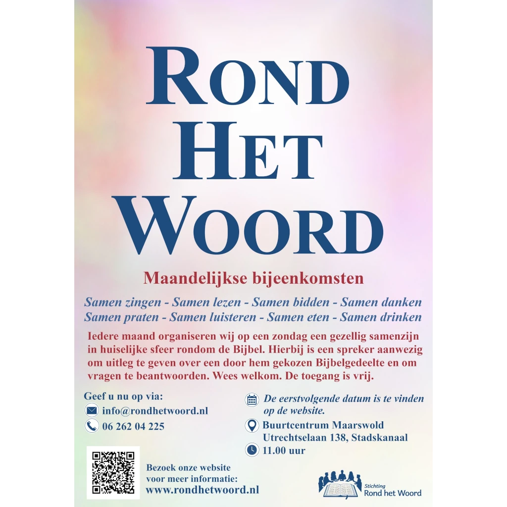 Algemene flyer Rond het Woord (2026)